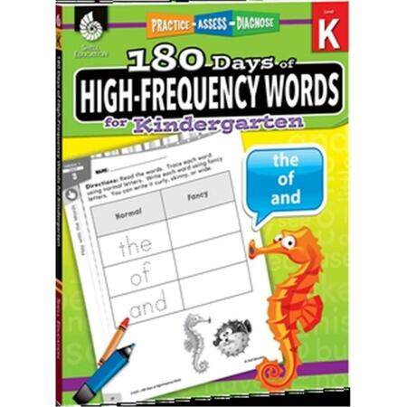 SHELL EDUCATION 180 Days of High-Frequency Words for Kindergarten, Grade K SEP51633